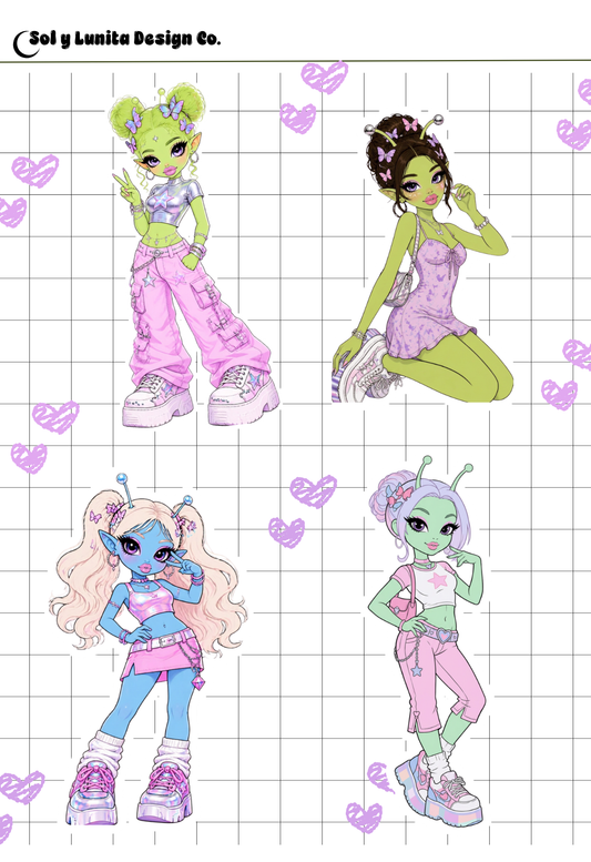 Alien Cutie Journaling Kit