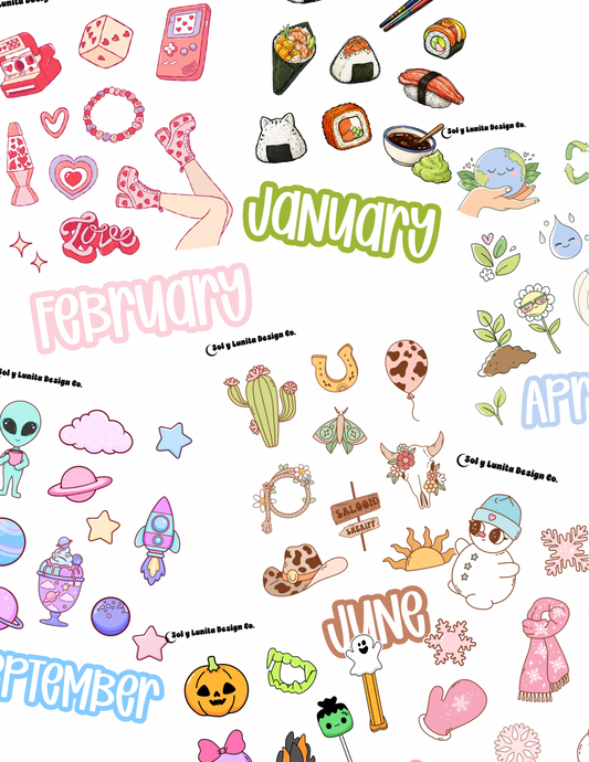Monthly Deco Kits & Washi