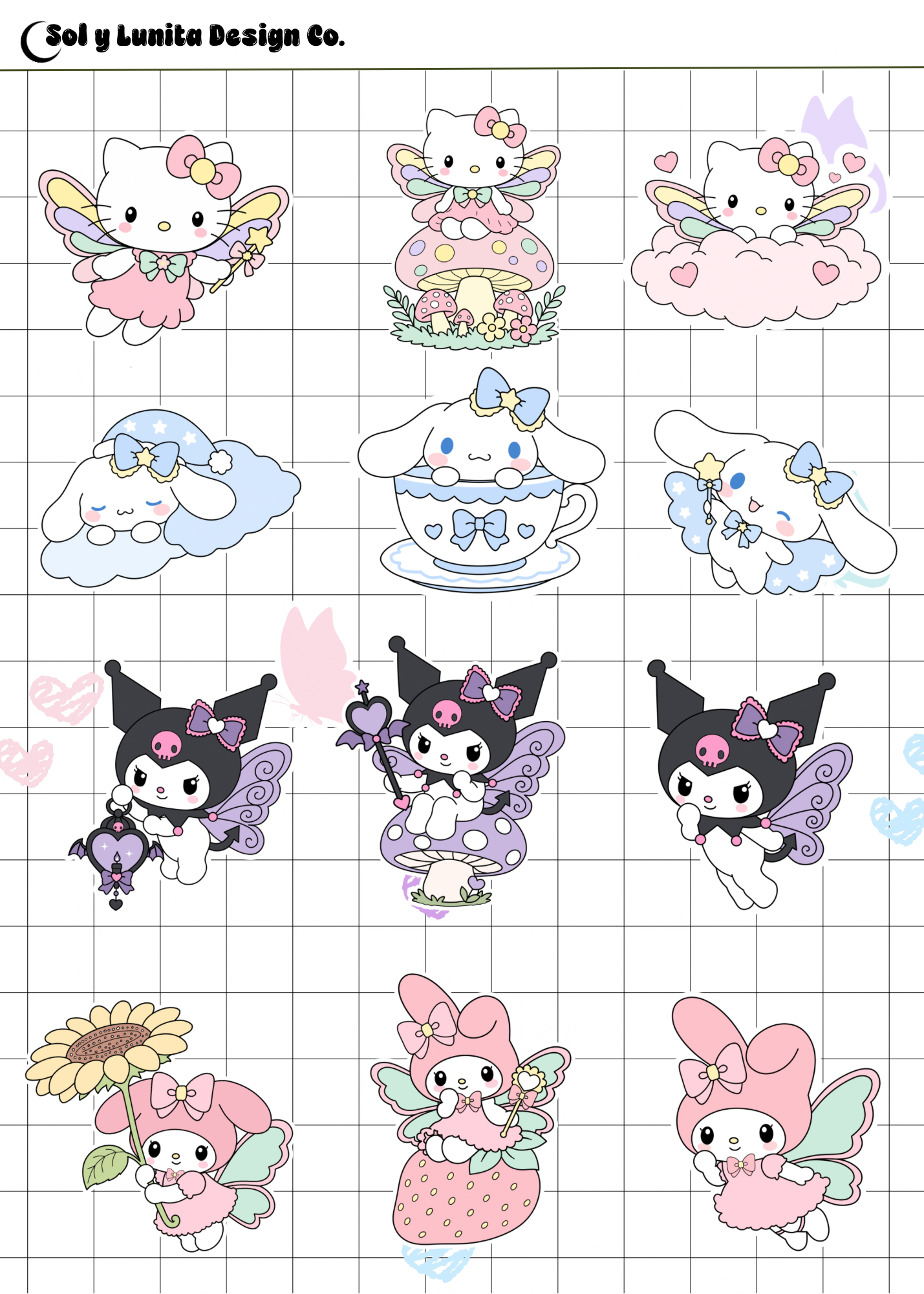 Sanrio Deco Sheets