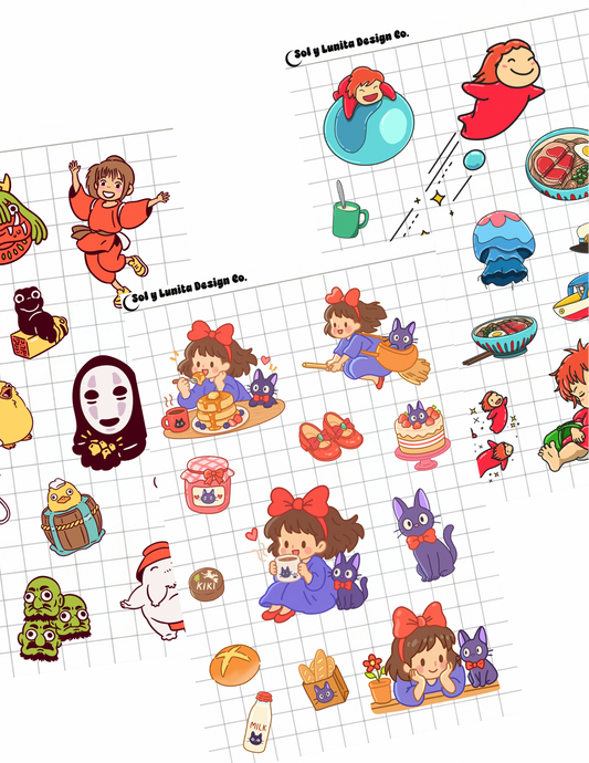 Studio Ghib Sticker Sheets