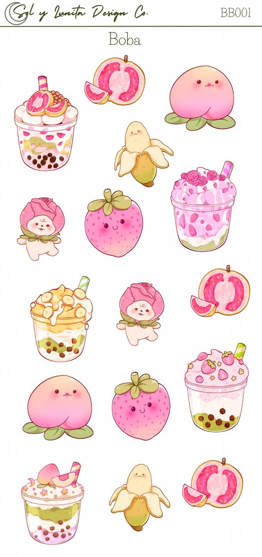 Boba Sticker Sheet