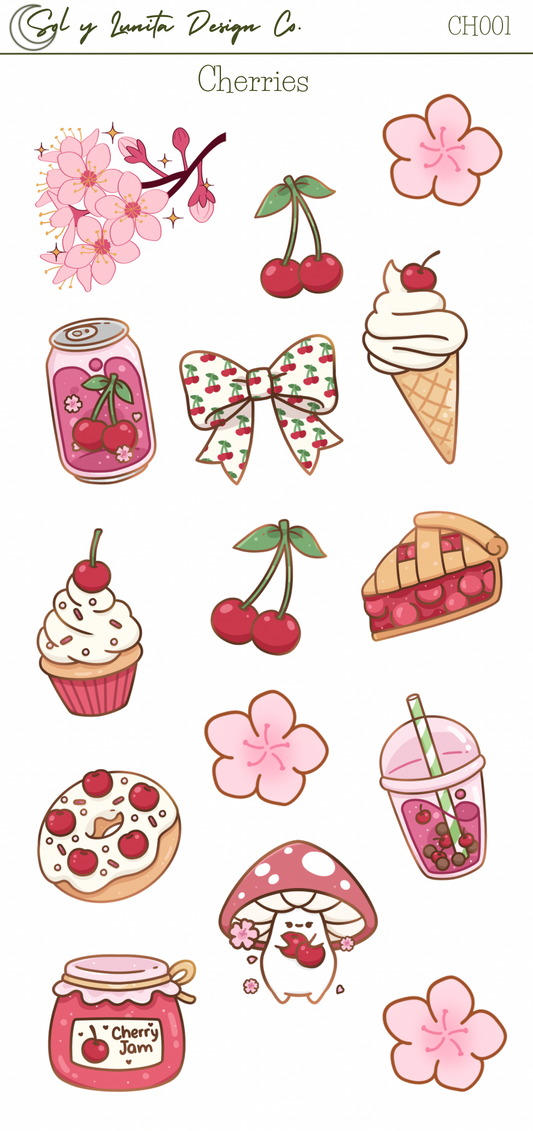 Cherries Sticker Sheet