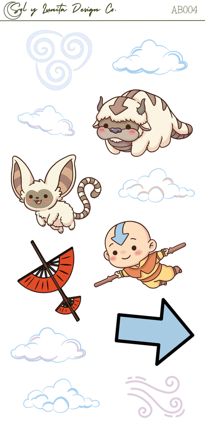 Airbender Weekly Sticker Kit