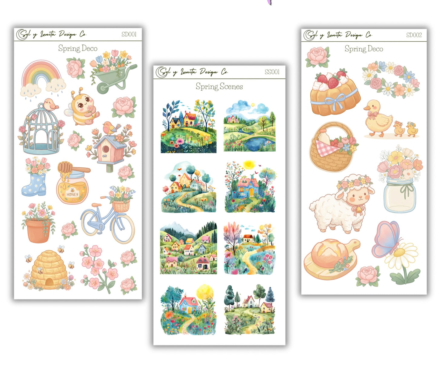 Spring Sticker Sheets