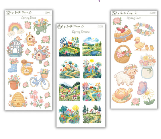 Spring Sticker Sheets