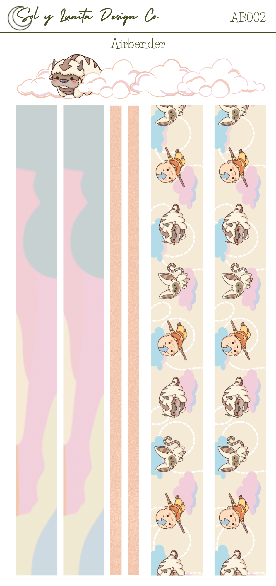 Airbender Weekly Sticker Kit
