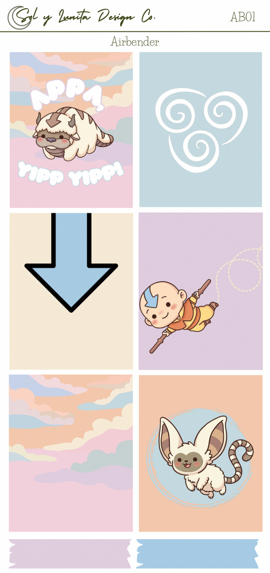 Airbender Weekly Sticker Kit