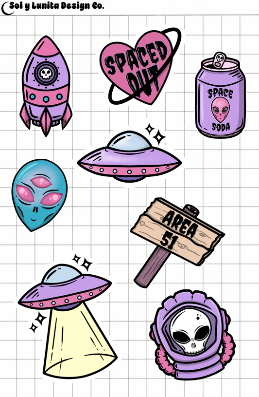 Alien Sticker Sheets
