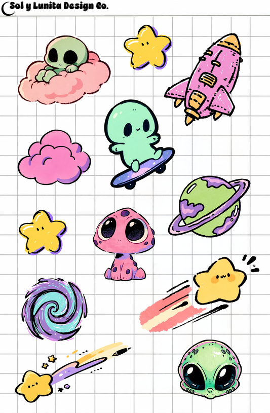Alien Sticker Sheets