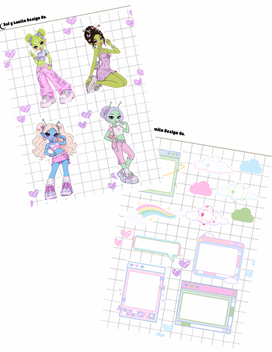 Alien Cutie Journaling Kit