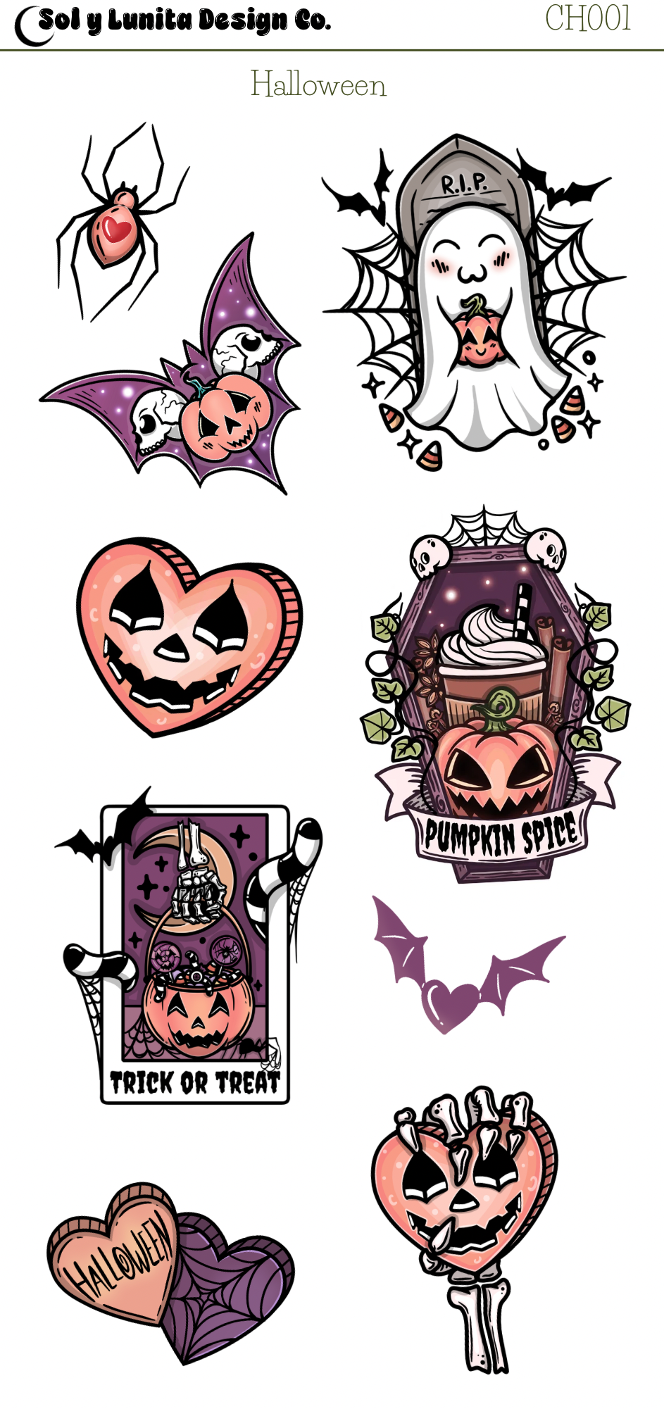 Halloween Sticker Sheets