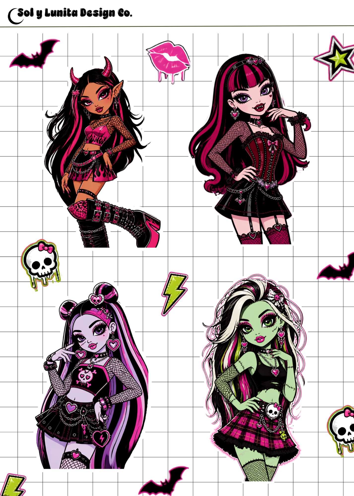 Monster Girls Journaling Kit