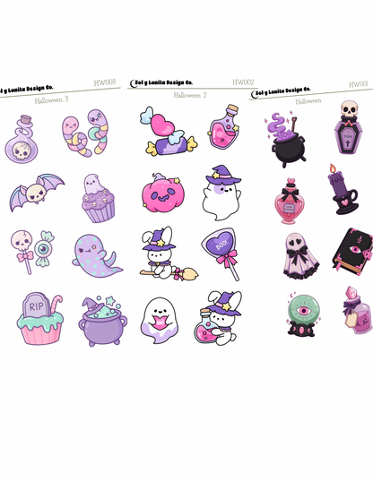 Kawaii Halloween Sticker Sheets