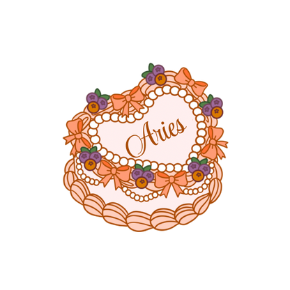 Zodiac Heart Cake Die Cuts