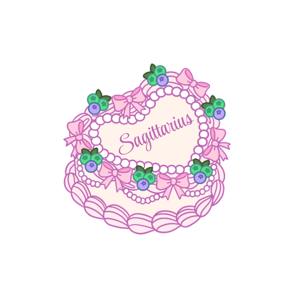 Zodiac Heart Cake Die Cuts