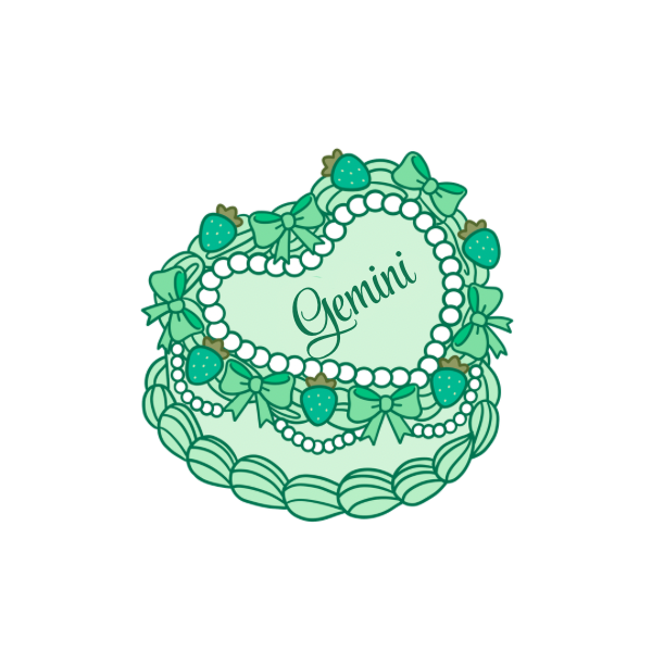 Zodiac Heart Cake Die Cuts