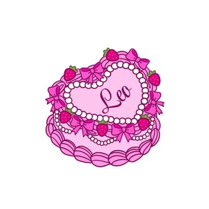 Zodiac Heart Cake Die Cuts
