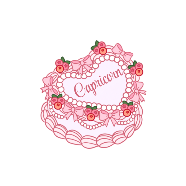 Zodiac Heart Cake Die Cuts