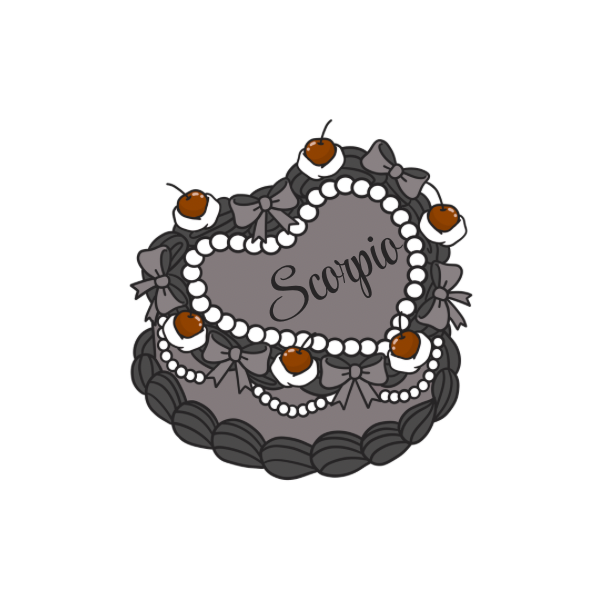 Zodiac Heart Cake Die Cuts