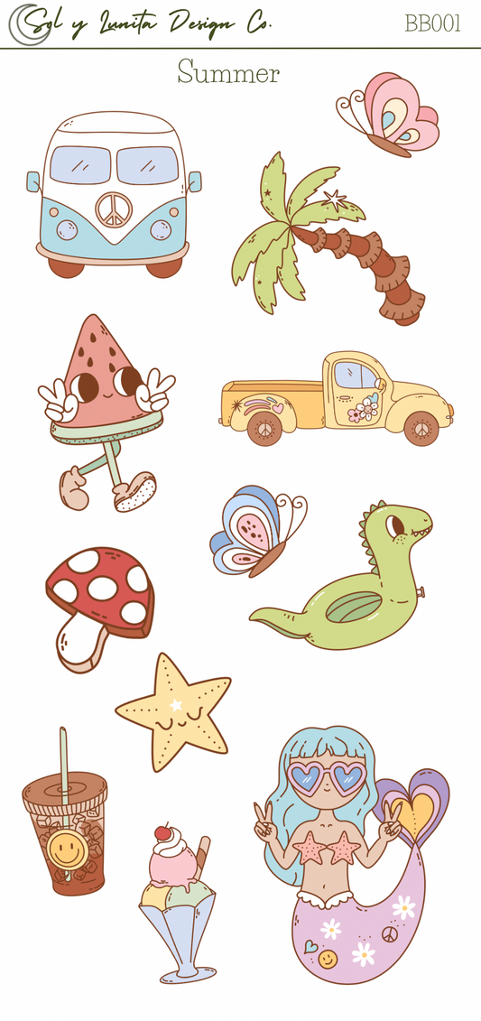 Summer Sticker Sheets
