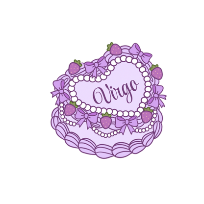 Zodiac Heart Cake Die Cuts